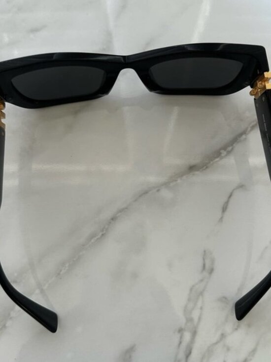 ?✨✨? Miu Miu Sunglasses Miu Row Logo Cat Eye Sunglasses - Black, Gold